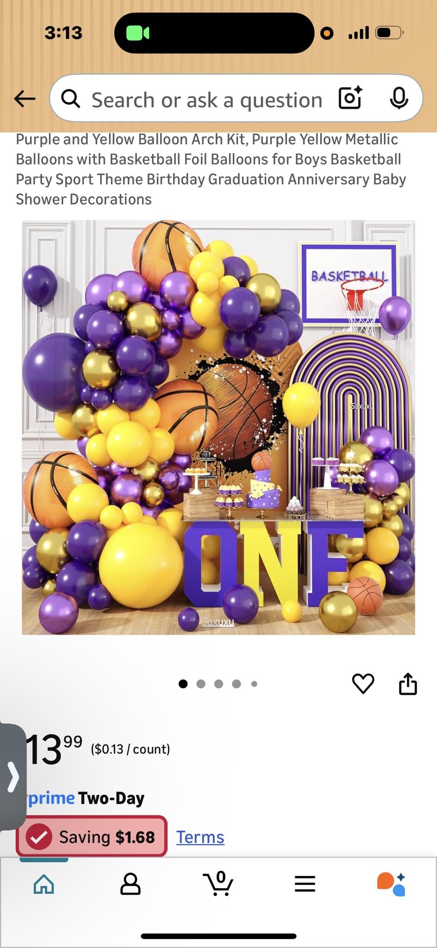 Ballon Backdrop Basketball 