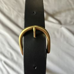 Black Leather Belt Handmade Full Grain 