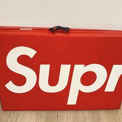 Supreme Tool Box, Black Directors Chair, And Supreme Everlast Mat