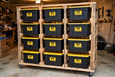 Rolling rack 12 tote - starting @ 450