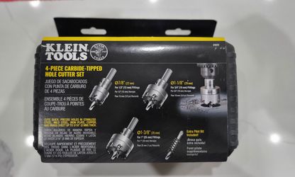 Klein Tools 4-piece carbide-tipped hole cutter set