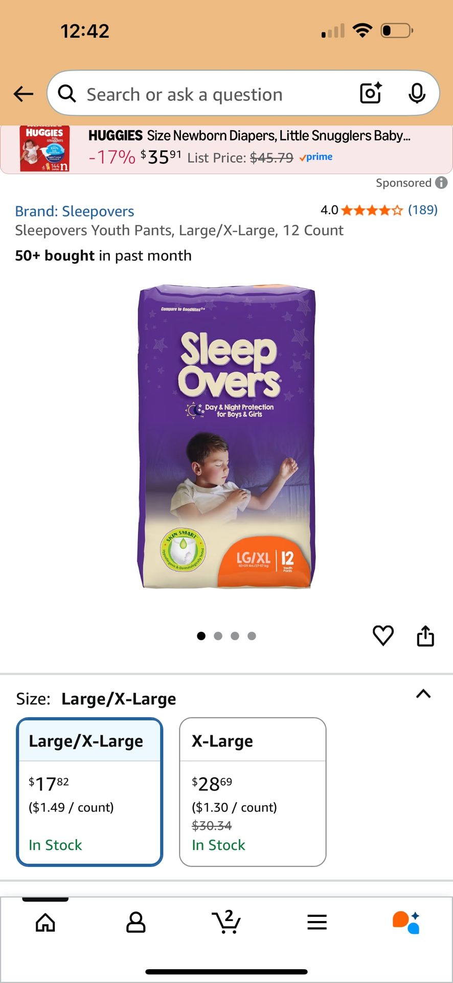 Youth Pull Up Diapers