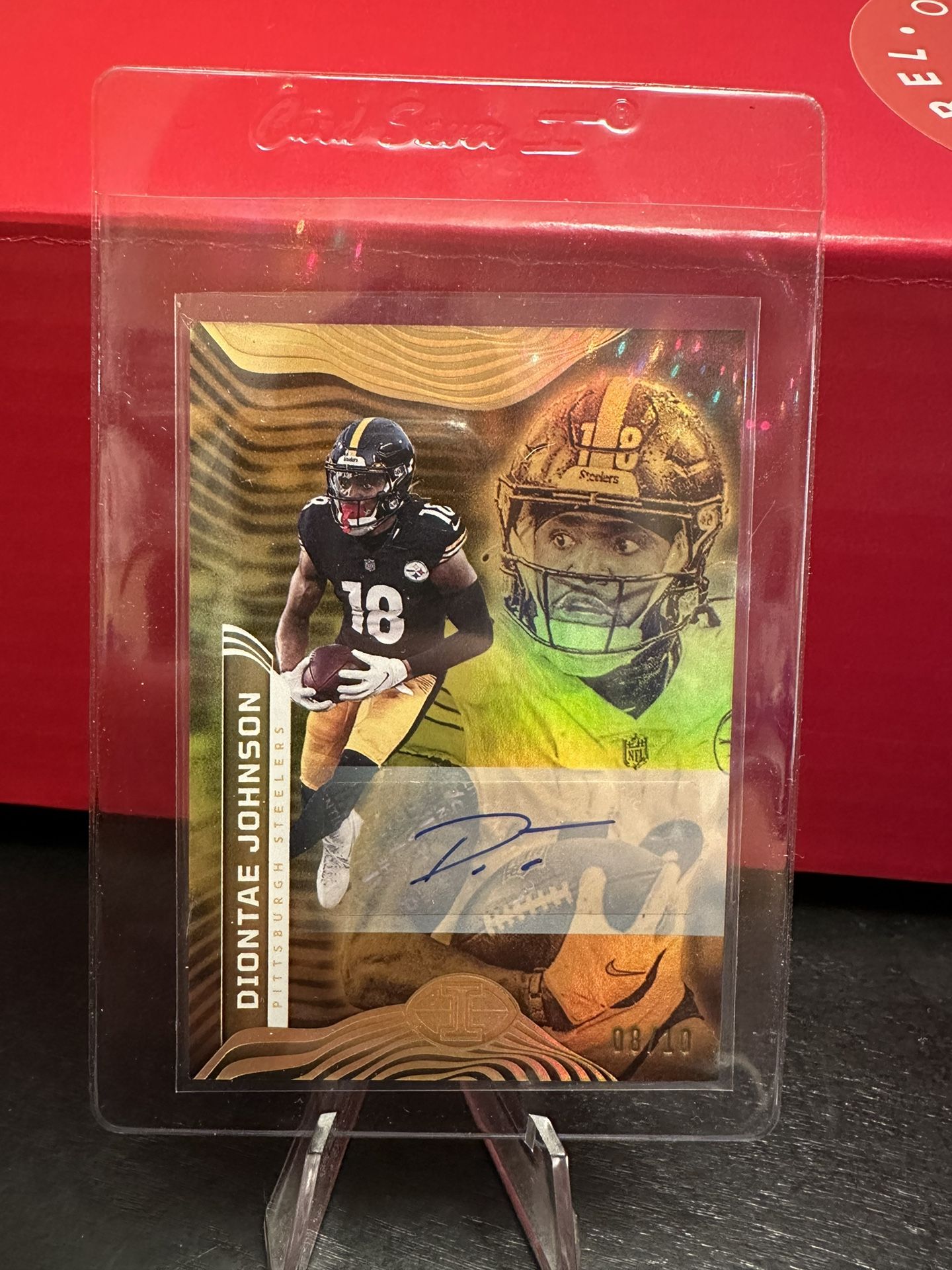 NFL football Card Diontae Johnson Pittsburgh Steelers Illusions Auto Gold /10