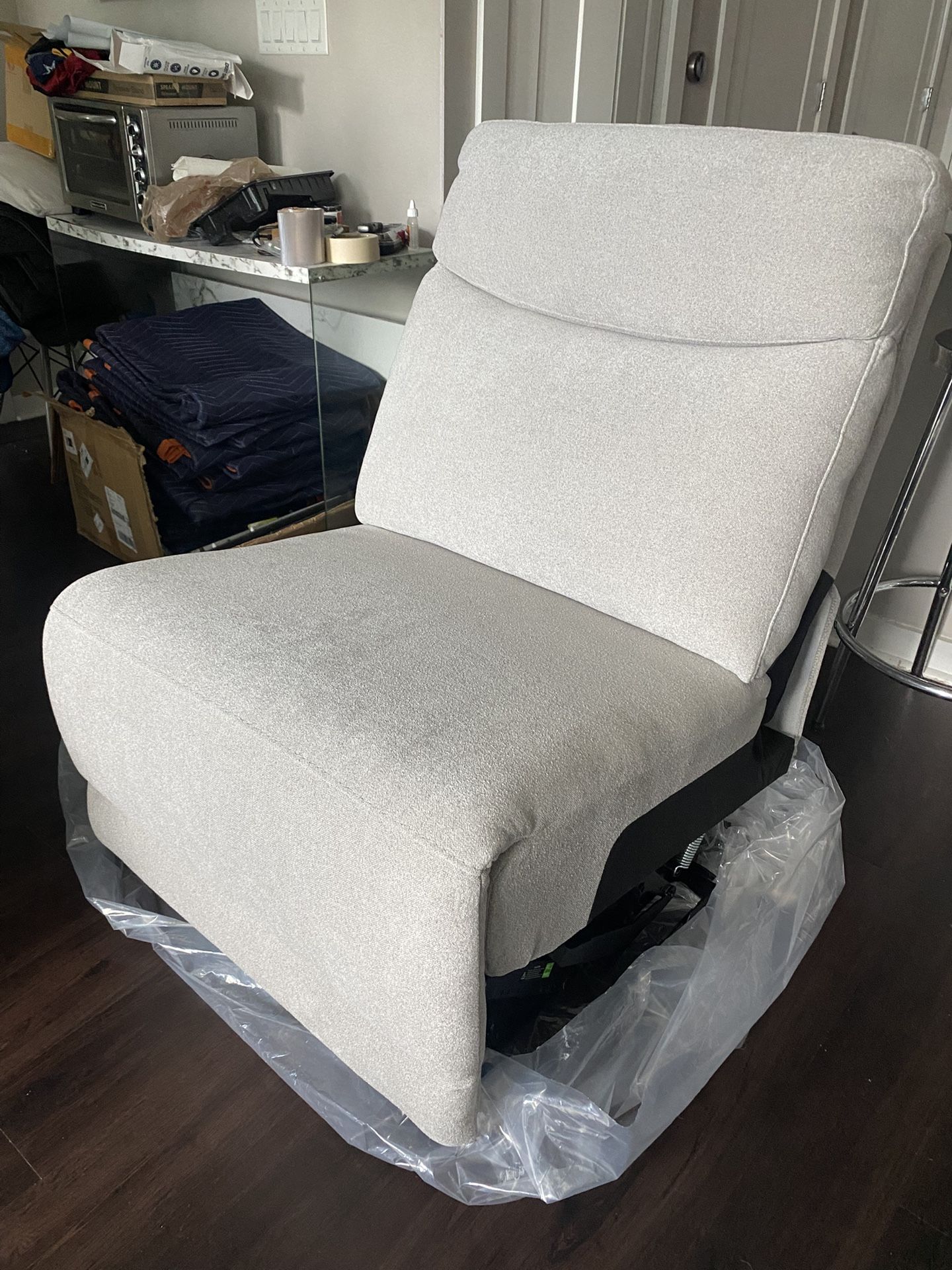 Power Recliner With Adjustable Lumbar Head Rest