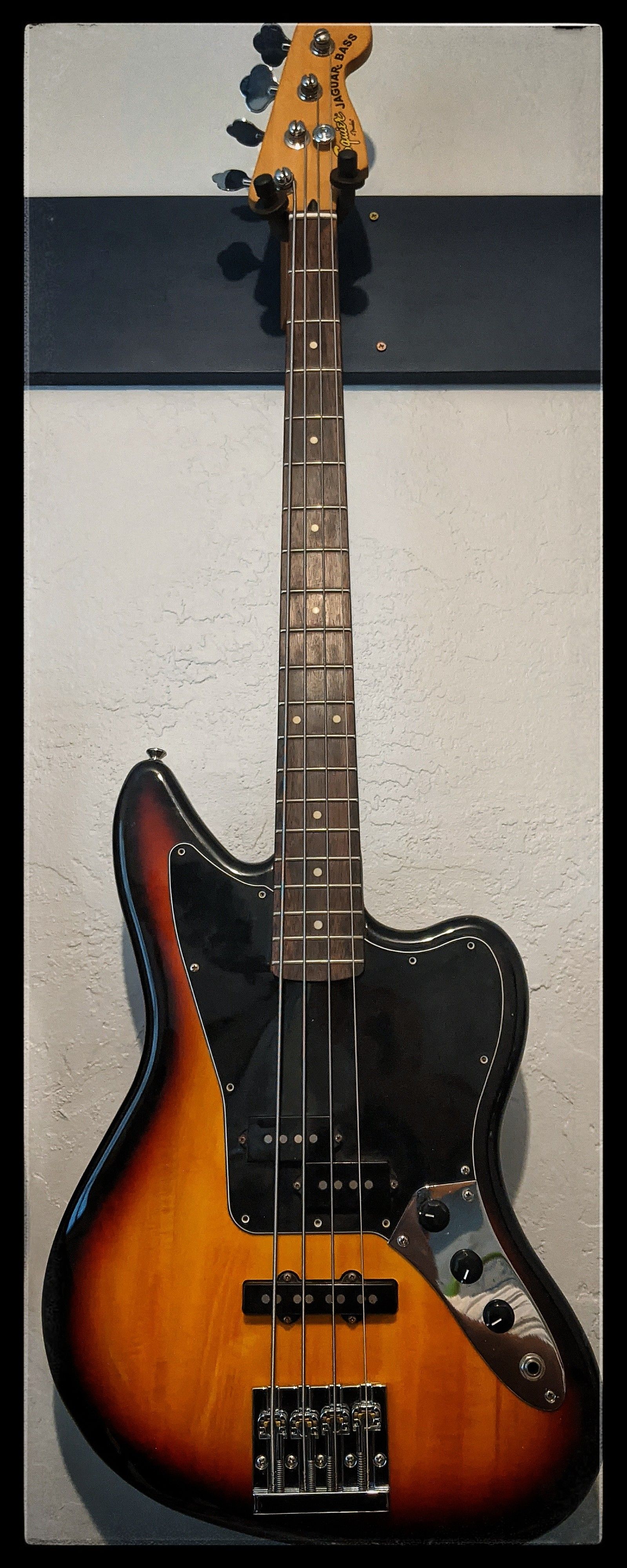 Upgraded Fender Squier Modified Jaguar Bass Guitar