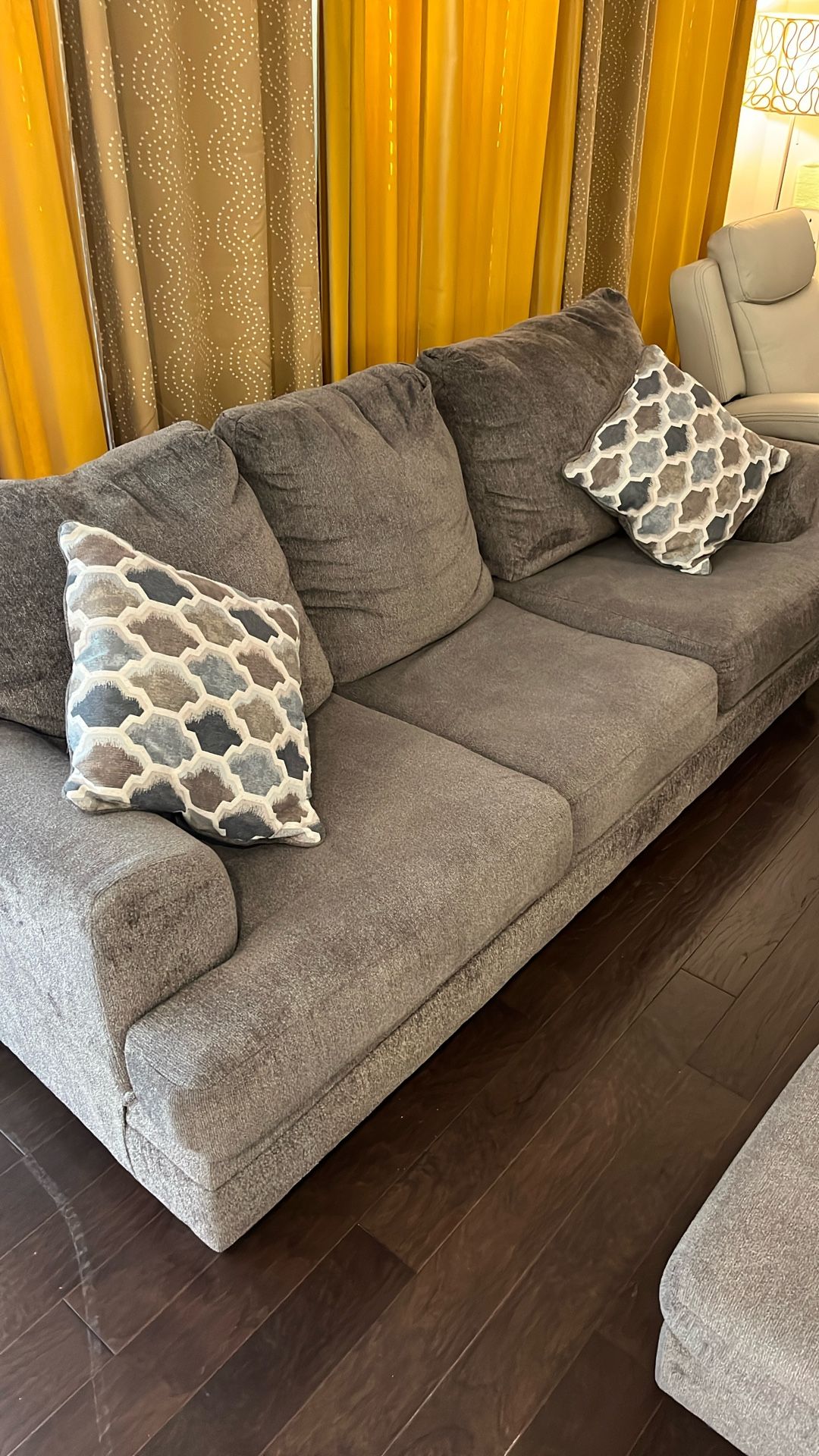 Ashley Sofa And Ottoman For Sale