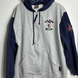 Vintage 90s Disney Mickey Unlimited Full Zip Mickey Mouse All Star Hoodie SZ L