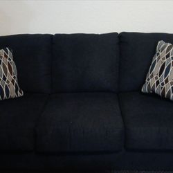 Sofa Set Creeal Heights Midnight Blue Sofa & Loveseat