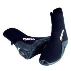 Mares Adult Classic 5mm Neoprene Scuba Diving Boots for Men & Women - Wide Toecap, Levelled Sole & Side Zip
