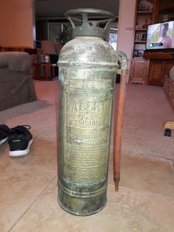 Old AmericanLeFrance Fire Extinguisher 1870-1950