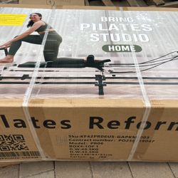 Pilates reformer (unopened)—please see photos.