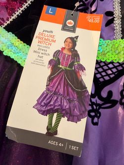 Witch costume size large girls youth