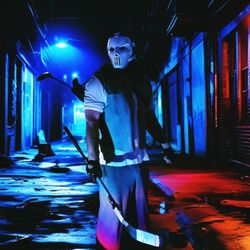 TMNT CASEY JONES Adult Halloween Costume 
