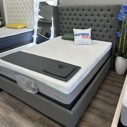 Cama Queen Bed Frame Grey ( Only 10 Down)