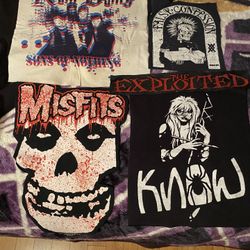 Lot of punk rock back patches (misfits, etc)