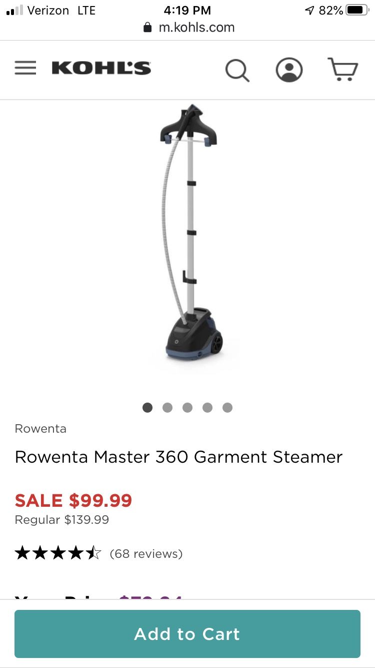 Rowrenta steamer