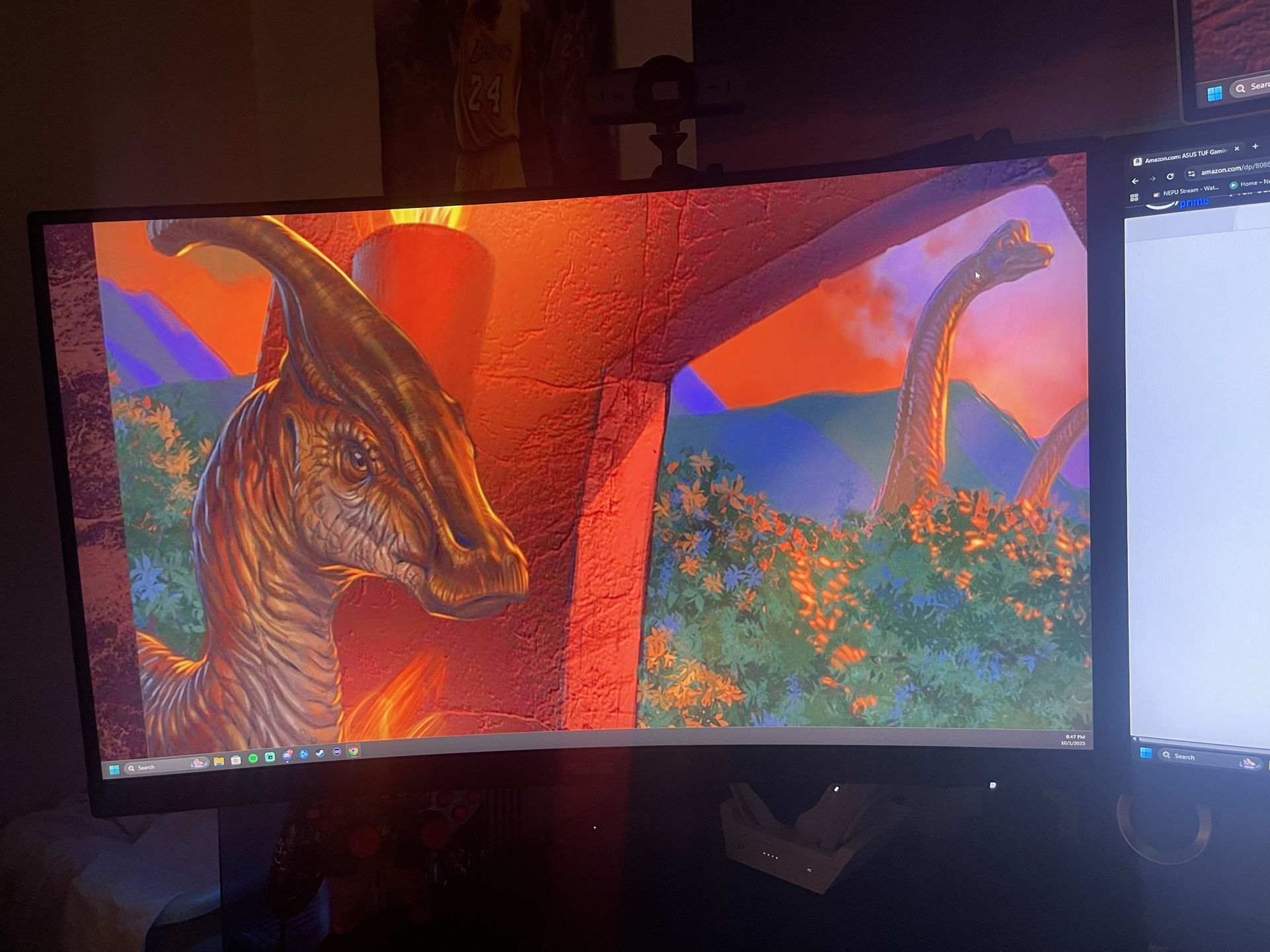 ASUS Tuf Gaming Monitor Vg27wq1b 27 Curved 1440p