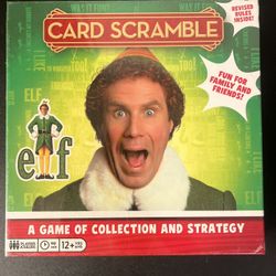 Christmas Elf Card Scramble Board Game of collection and strategy Buddy New