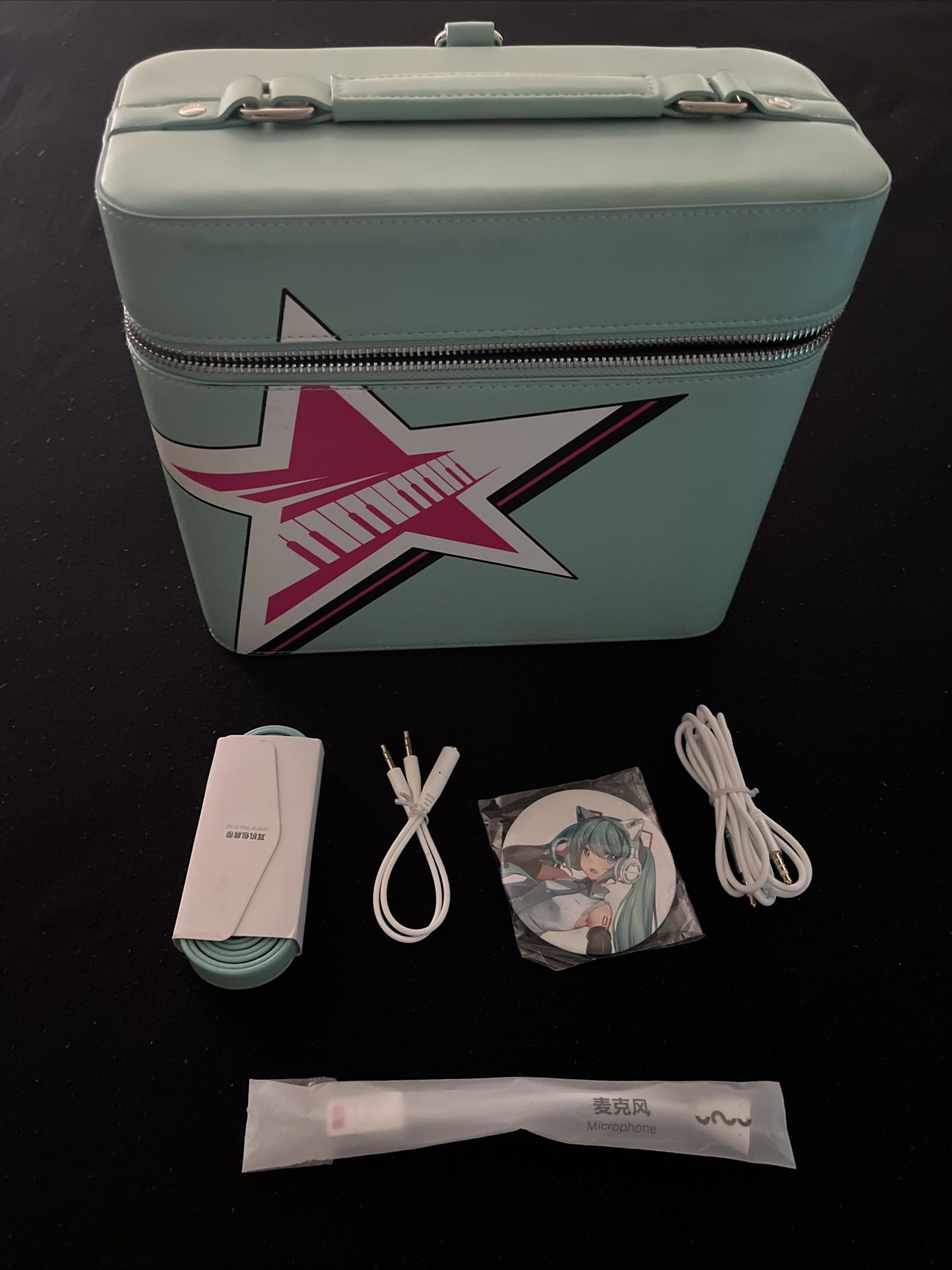Hatsune Miku cat ear headphones set YOWU limited vocaloid Bluetooth re-680 NM