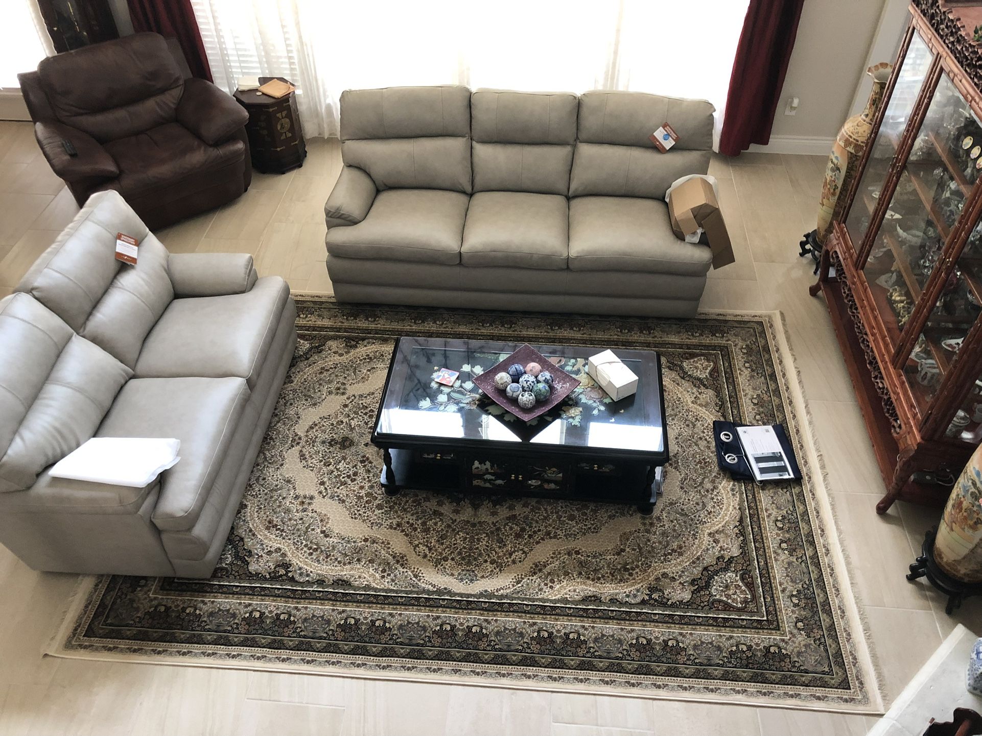 Leather Sofa And Loveseat Set by La-Z-Boy