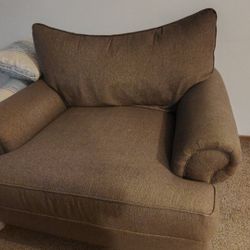 Oversized Brown Chair For Sale 