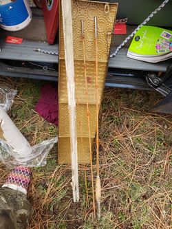 Handmade antique fishing pole