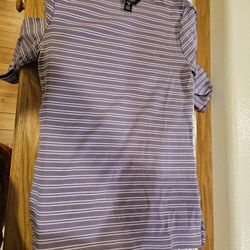 Ralph Lauren XS pupple Stripe Shirt 
