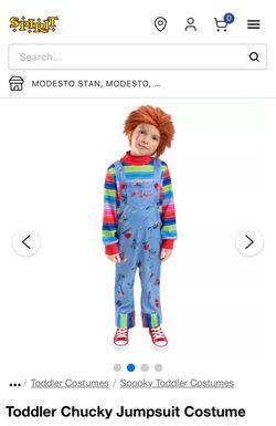 Toddler Chucky Jumpsuit Costume