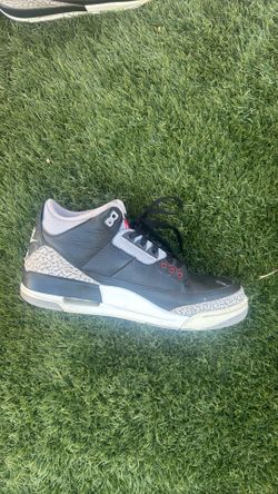 Jordan 3 black size 10