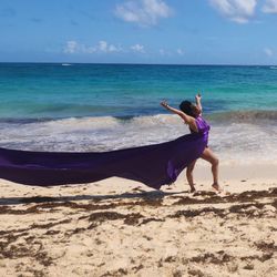 Purple Flowing Dress 