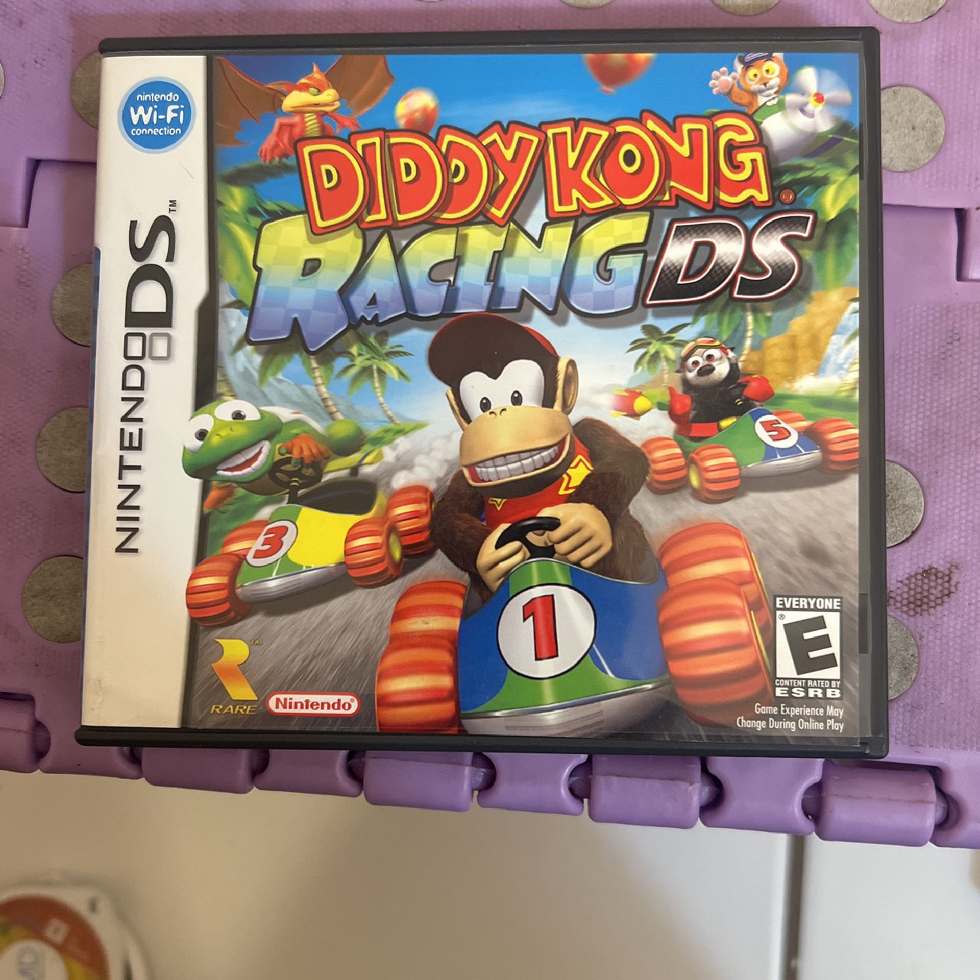 original Vintage Nintendo, Ds Diddy, Kong, Racing Ds Game In Great Condition