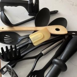 Kitchen Knife Set With Plates And Spatula Set