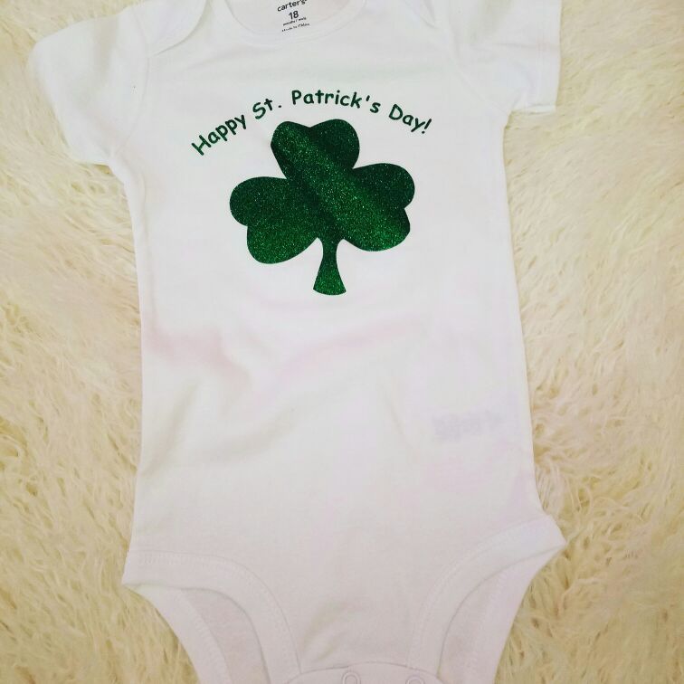 Baby st Patrick onesie