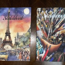 2 New 6x9  100 Page Sketchbooks 