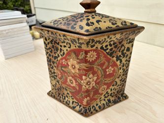 Vintage Diamond Shaped Ceramic Jar