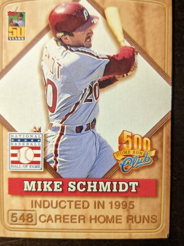 2001 Topps/Post 7 Of 8 Mike Schmidt Cereal Baseball 500 HR