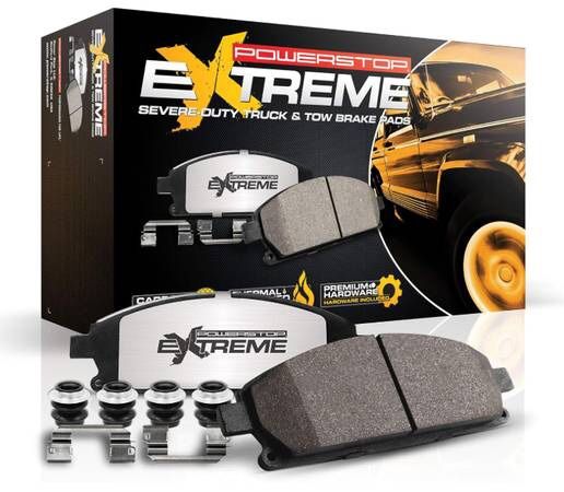 BRAND NEW IN BOX POWERSTOP FRONT AND REAR BRAKE PADS