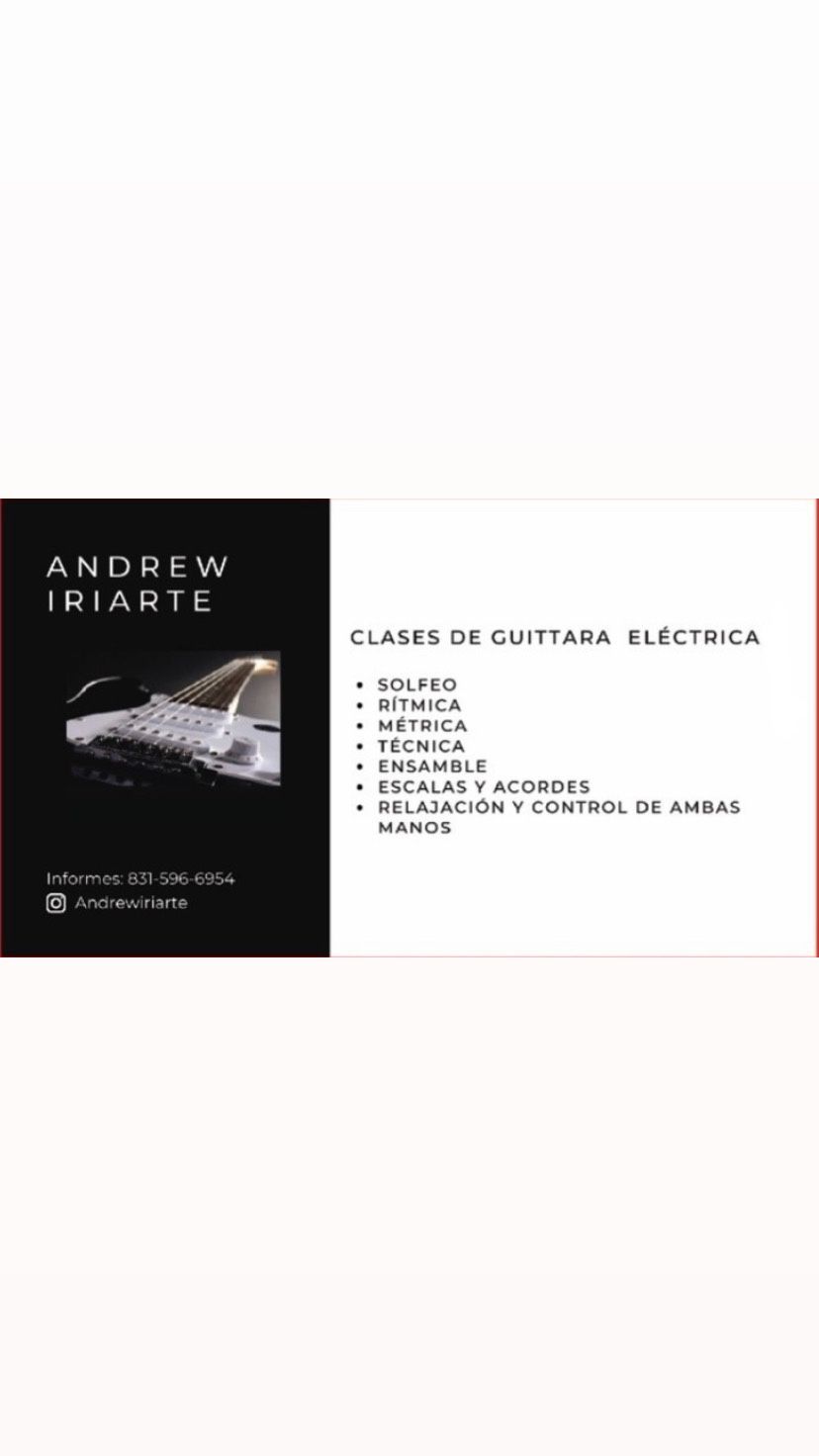Clases De Guitarra Eléctrica / Acustica
