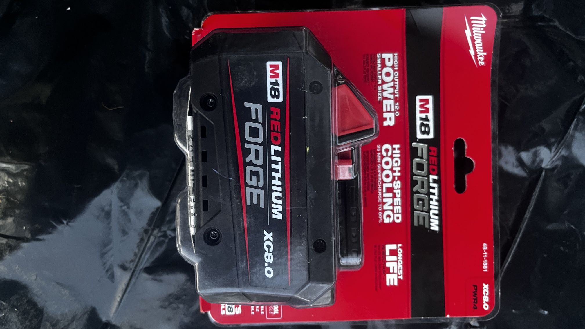 Milwaukee M18 18V Lithium-Ion REDLITHIUM FORGE XC 8.0 Ah Battery Pack