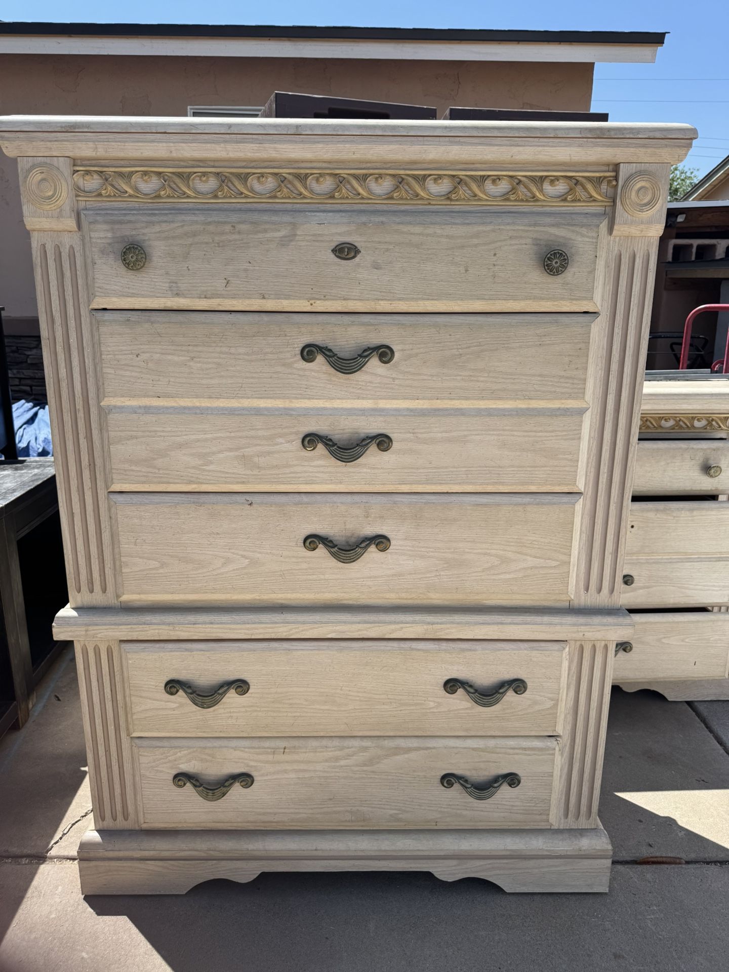 Chest, Dresser And Mirror