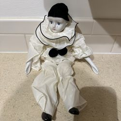 Ceppi Ratti Pierrot Porcelain Doll