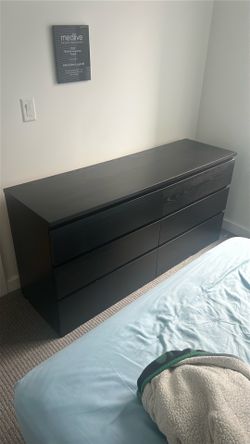 Moving Sale IKEA, the MALM 6-drawer double dresser (63" wide version)
