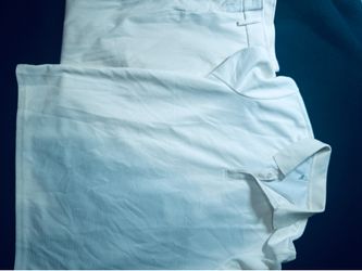 White Waffle Knit Polo and Trousers Set
