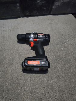 Warrior 18V Cordless Drill Driver 3/8" with 18V Lithium Battery - Great Condition