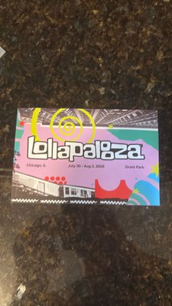 Saturday Sunday Lollapalooza 2 day pass