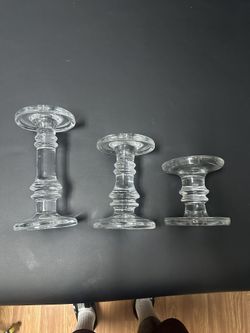 Candle Stand Glass 3 Of Them Price Is For (each)