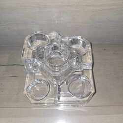 PARTYLITE CRYSTAL TEALIGHT HOLDER- FREE TEALIGHTS