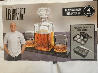 Robert Irvine Whiskey Decanter Set