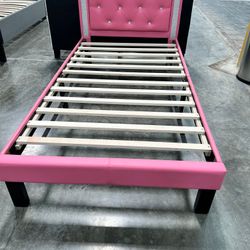 Twin Size New Platform Bed With Nice Mattress Included 