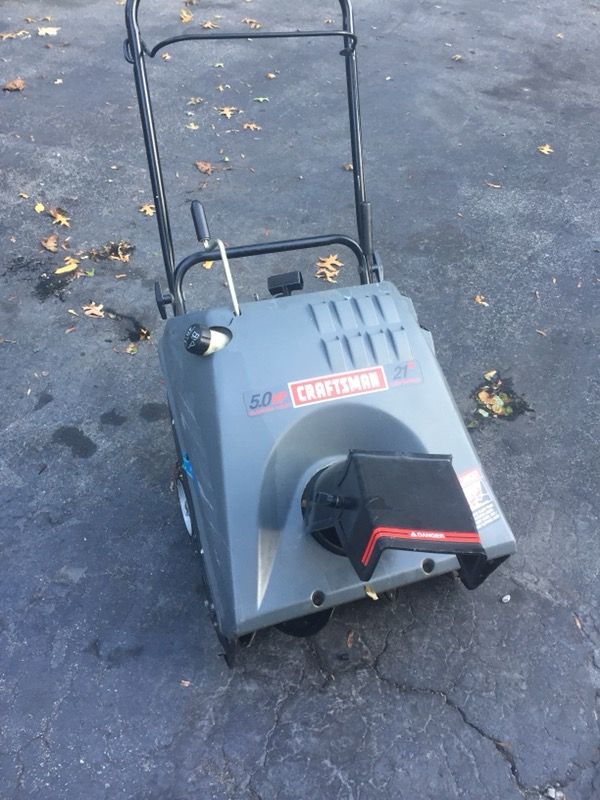 Craftsman 2 stroke single stage snowblower